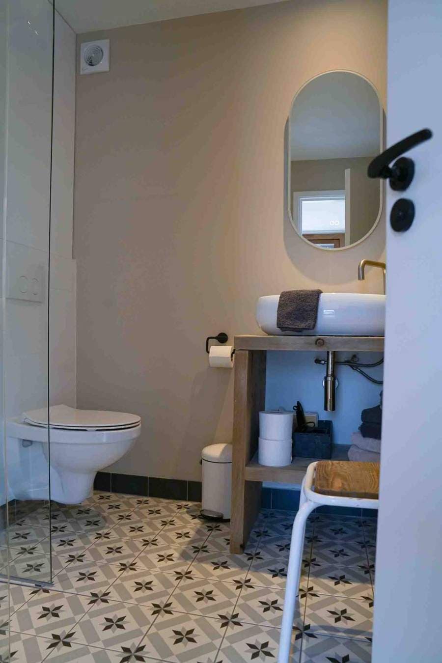 Bathroom with walk-in shower
