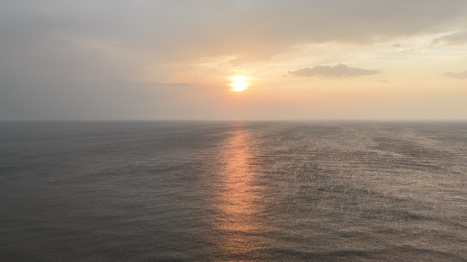 Sunset over the North Sea